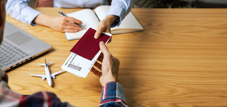 SN Travels team helping clients